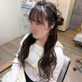 ヘアアレンジ ゆ ののヘアスタイル