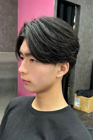 ショート カラー メンズ キッズ メンズスタイリスト 前田雄輝のヘアスタイル