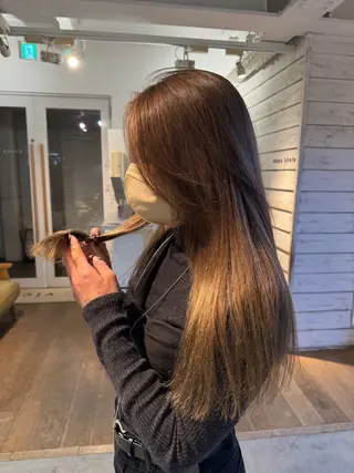 ロング 🪞表参道パーマ Nikachi🪞のヘアスタイル