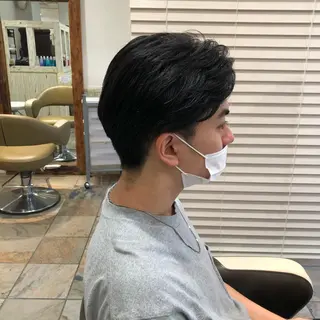ショート カラー パーマ メンズ メンズサロン💈 吉岡陽【中野】のヘアスタイル