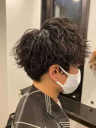 ショート カラー パーマ ヘアアレンジ メンズ メンズパーマの巨匠 鈴木純のヘアスタイル