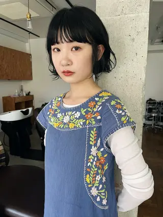 ショート パーマ 暖色/パーマ 🌼クニトウメイのヘアスタイル