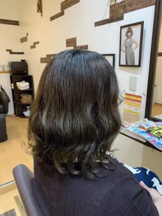 ミディアム カラー サトウ シューイチのヘアスタイル