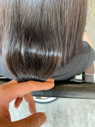ショート カラー くせ毛カット終着点 カワサキトオル溝の口のヘアスタイル