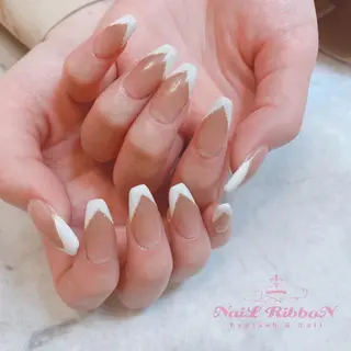 ネイル ネイルリボン 受付スタッフのネイルデザイン