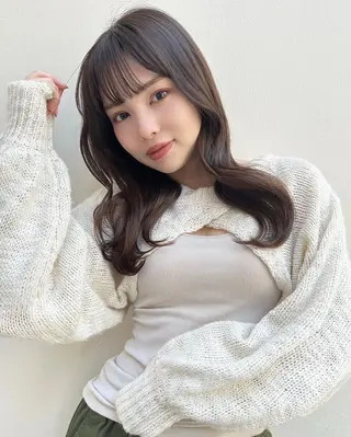 セミロング 🎊LUK🎊_公 式_🩵髪質改善🩵のヘアスタイル