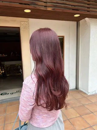 ロング カラー putri 川邉 優花のヘアスタイル