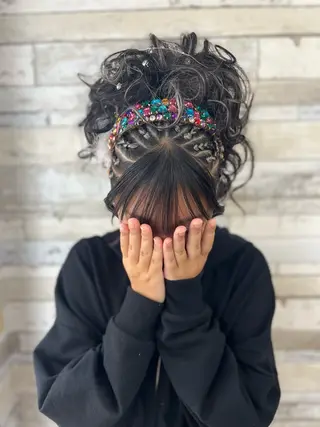 ロング B-W ⭐️REIKOのヘアスタイル