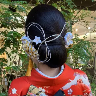 ロング ヘアアレンジ 勝野 麻美のヘアスタイル