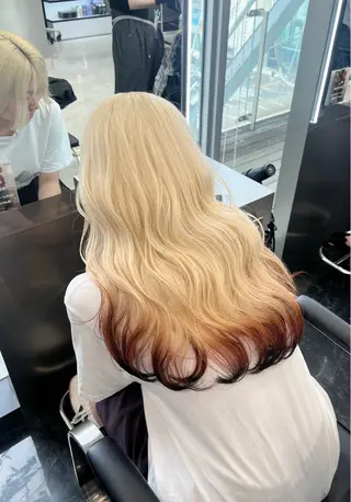 カラー 王道センターパート ⭐️AYAKA⭐️のヘアスタイル