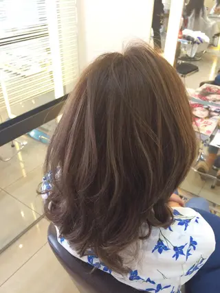 ミディアム セミロング ロング カラー 似合わせ/代表 髪質改善/山田将大のヘアスタイル