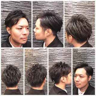 ショート 岡部 迅のヘアスタイル