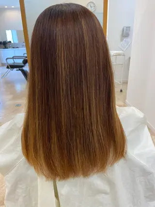 ミディアム 髪質改善・修復 成瀬由賀里のヘアスタイル