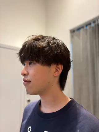 ショート パーマ メンズ カネコ ナナミのヘアスタイル