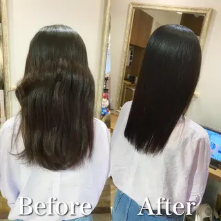 セミロング 髪質改善特化 安東駿介のヘアスタイル