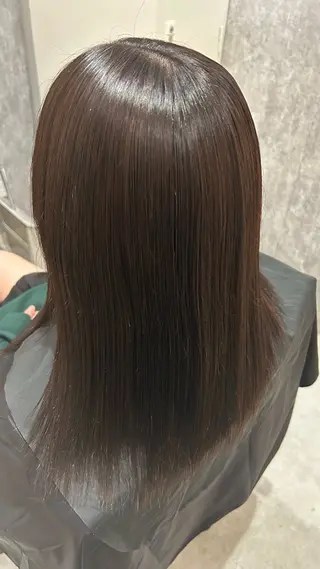 ロング カラー 似合わせ 顔周りYUUGAのヘアスタイル