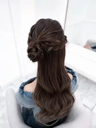 ロング ヘアアレンジ ゆうひ🎀艶カラー/ ヘアメ/チョコカラーのヘアスタイル