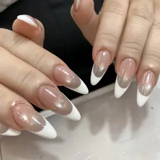 ネイル チップ長さ出し 専門店のネイルデザイン