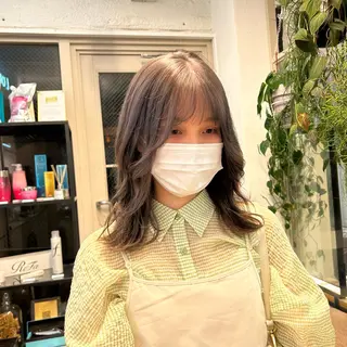 ミディアム カラー じゅわっと暖色カラー 🍊Moemiのヘアスタイル