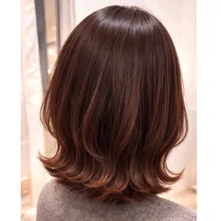 ミディアム カラー 森光みやび / WILLOW京橋のヘアスタイル