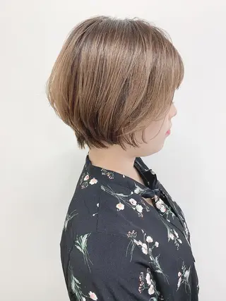 ショート 肌に馴染むカラー 梅田・増田のヘアスタイル