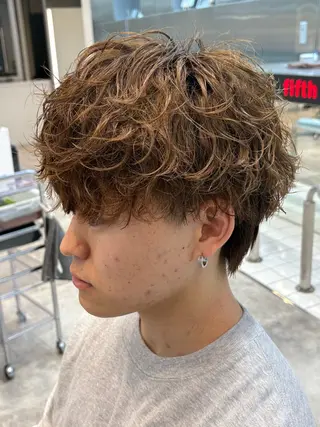 パーマ メンズ fifth 武正 琉生のヘアスタイル