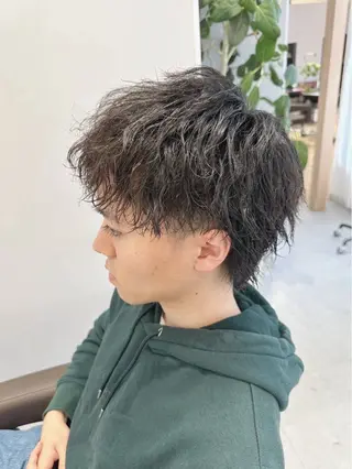 ショート パーマ メンズ レイヤー/ショート chere狭山のヘアスタイル