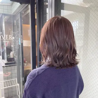 セミロング カラー 艶髪/巻ける縮毛矯正 /髪質改善naoのヘアスタイル