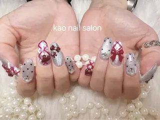 ネイル kao nail マグネット/長さだしのネイルデザイン