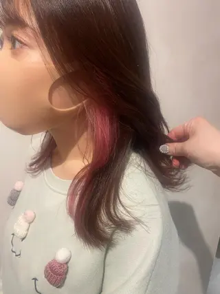 セミロング カラー 🦋店長🦋 ほんさわ みずきのヘアスタイル