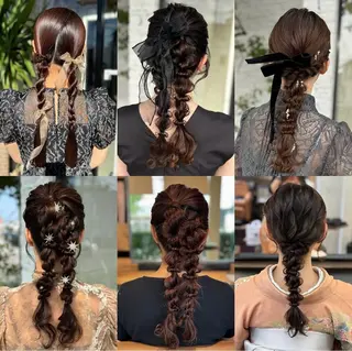 ヘアアレンジ タケモト マユナのヘアスタイル