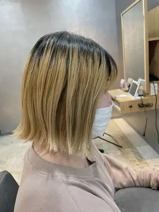 ショート カラー ノンダメージサロン/ 豊中/美容室のヘアスタイル