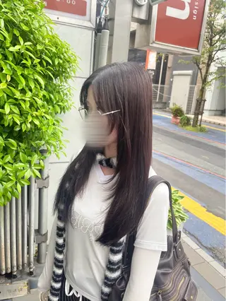 ロング 韓国レイヤー ☁️🫧森ハリス誠一のヘアスタイル