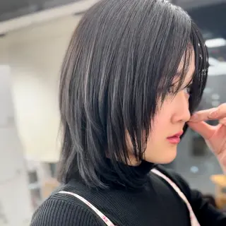 ミディアム カラー ブリーチなし/レイヤ ー特化🌈Tommyのヘアスタイル