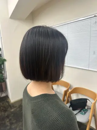 ショート 縮毛矯正・透明感 カラー💙acoのヘアスタイル