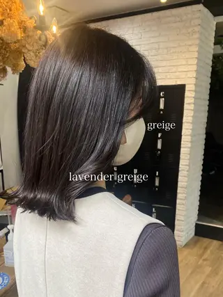 ミディアム カラー ヘアアレンジ あおい 🍒暖色カラーのヘアスタイル