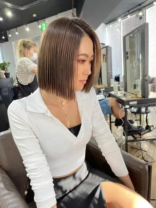 ショート カラー ARCANAブリーチ ダブルカラー🌟原宿のヘアスタイル