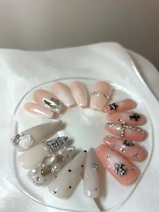 ネイル ️🩵Merci Miyu 南堀江️のネイルデザイン