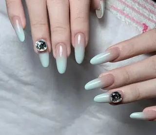 ネイル By moonネイル 🌷ワンホン/韓国風のネイルデザイン