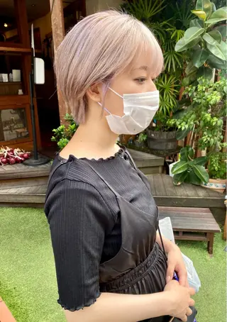 ショート カラー RAIMA ケアハイトーンのヘアスタイル