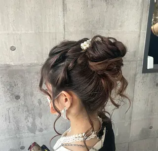 セミロング ヘアアレンジ Hair Labo ASH  あみん♡のヘアスタイル