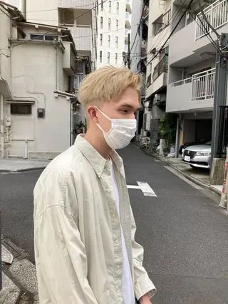 メンズ ✨色持ちの良い艶 カラー✨蟹江真世のヘアスタイル