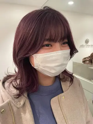 ミディアム カラー 🪞透け感&韓国ヘア 🪞honokaのヘアスタイル