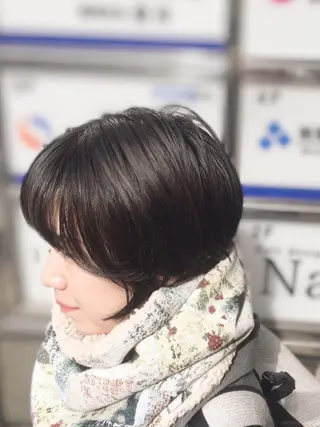 ショート カラー パーマ ジユン 지윤のヘアスタイル