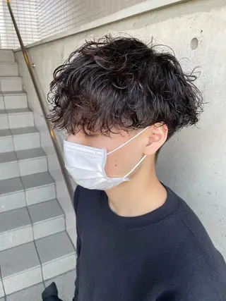 パーマ メンズ 大阪美容師 井上智博のヘアスタイル