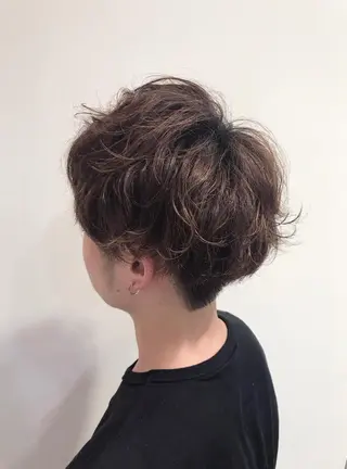 ショート パーマ メンズ 安井 匡隆のヘアスタイル