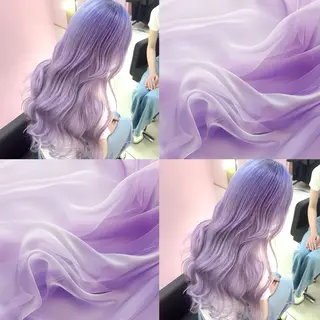 ロング 2次元カラー/ ブリーチMANATOのヘアスタイル