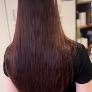 ロング 【大名】縮毛矯正特化 履歴が複雑ok／金城のヘアスタイル