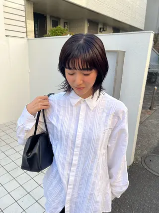 ミディアム カラー eri kinjoのヘアスタイル