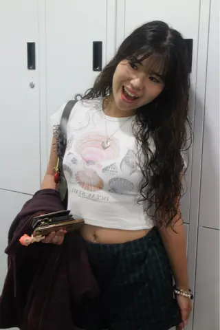 ロング パーマ カーリーパーマ/ 透明ｶﾗｰ/MIKUのヘアスタイル